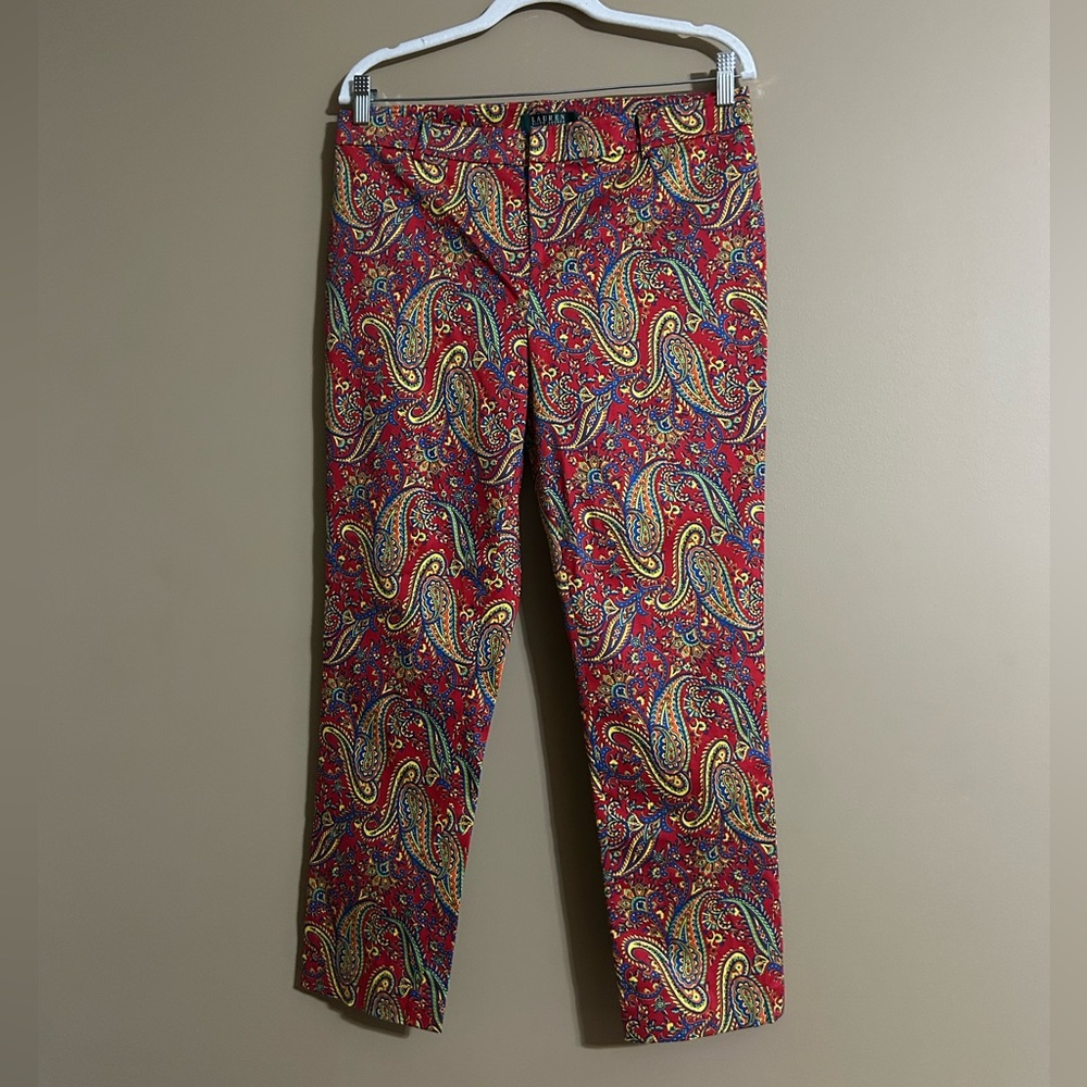 Ralph Lauren Paisley Red Yellow Blue Pants